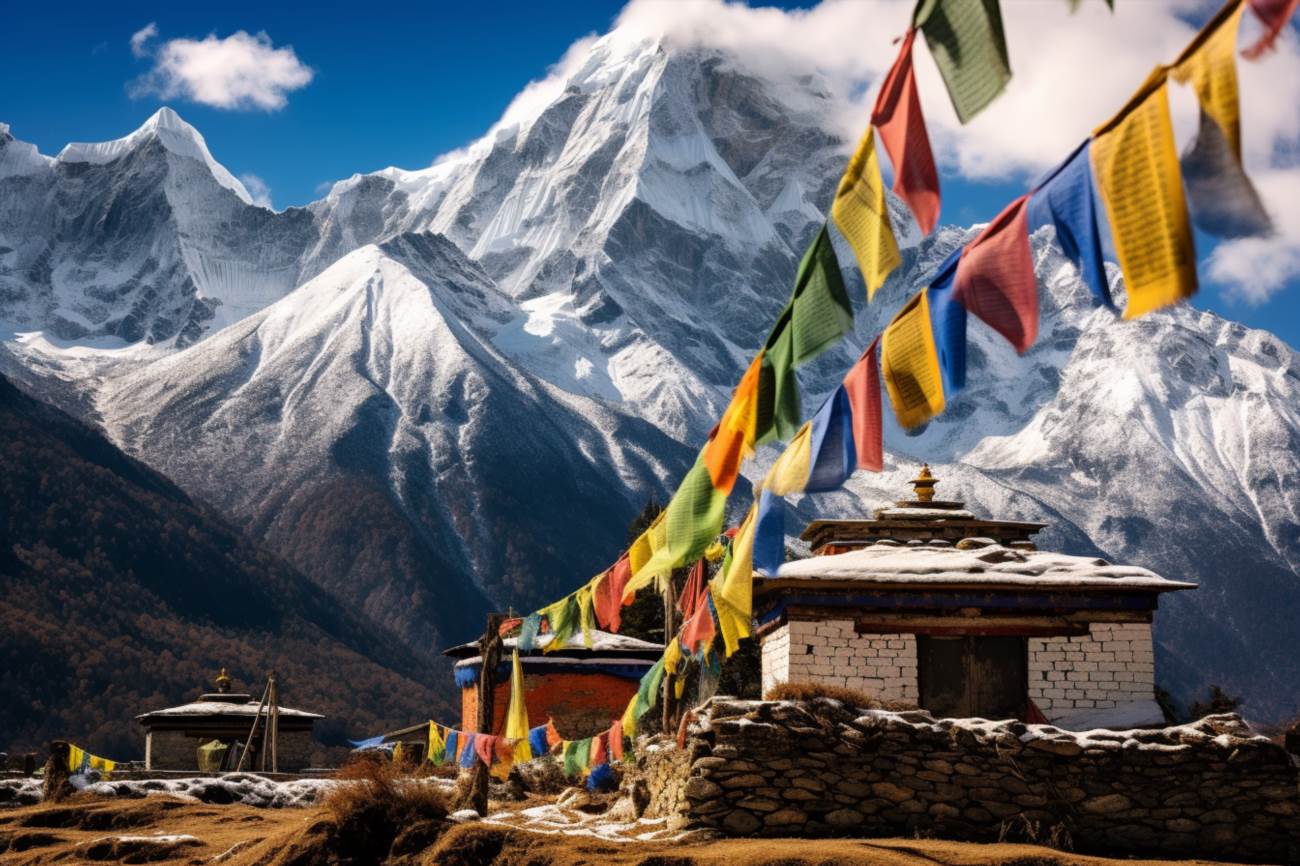 Flug kathmandu: entdecken sie nepal aus der luft